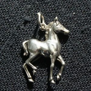 Sterling Silver Trotting Horse Charm